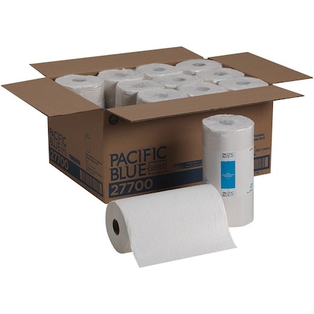 Pacific Blue Paper Towels, 250 Sheets, White, 12 PK GPC27700